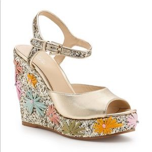 Botkier glitter Jessie wedge sandal